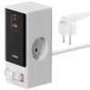 Подовжувач Baseus OS PowerCombo PD65W+QC3.0 (1USB-A/2C/2Socket) (1.5m) (PSLR000) Glacier White