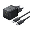 МЗП Baseus Palm Fast Charger PD30W+QC3.0 (1USB-A/1C) + кабель Type-C to Type-C (P1011160A) Cluster Black