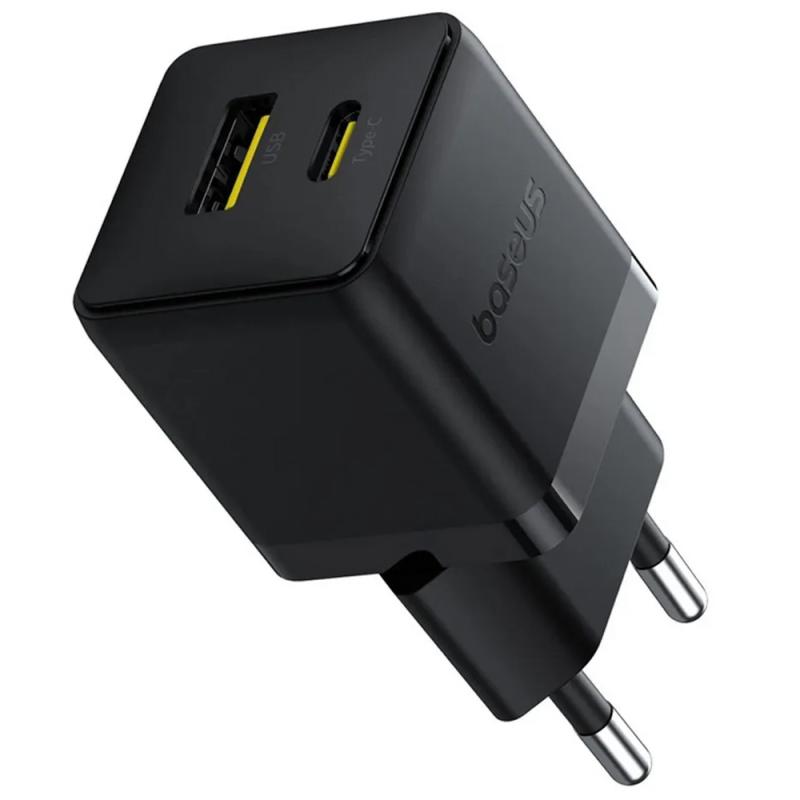 МЗП Baseus Palm Fast Charger 30W (1USB-A/1C) (P1011160A) Cluster Black - Зображення 3