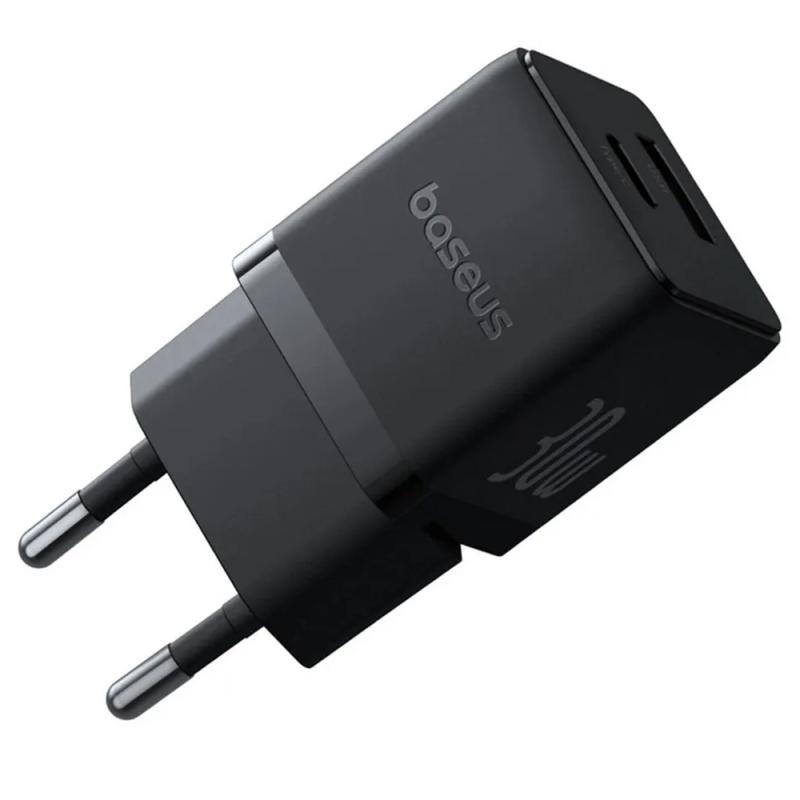МЗП Baseus Palm Fast Charger 30W (1USB-A/1C) (P1011160A) Cluster Black - Зображення 4