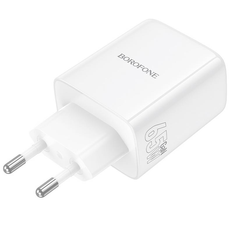 МЗП Borofone BN32 Cargador PD65W (1USB-A/2C) White - Зображення 6