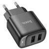 МЗП Hoco C141A Smart 2.1A (2USB-A) Black