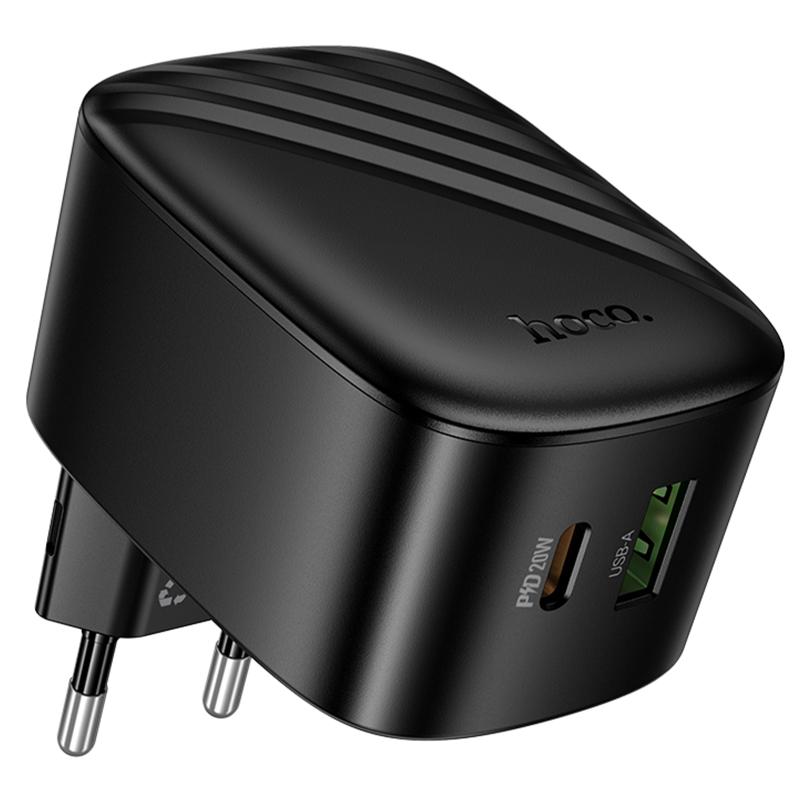МЗП Hoco CS101A Folding PD20W+QC3.0 (1USB-A/1C) Black