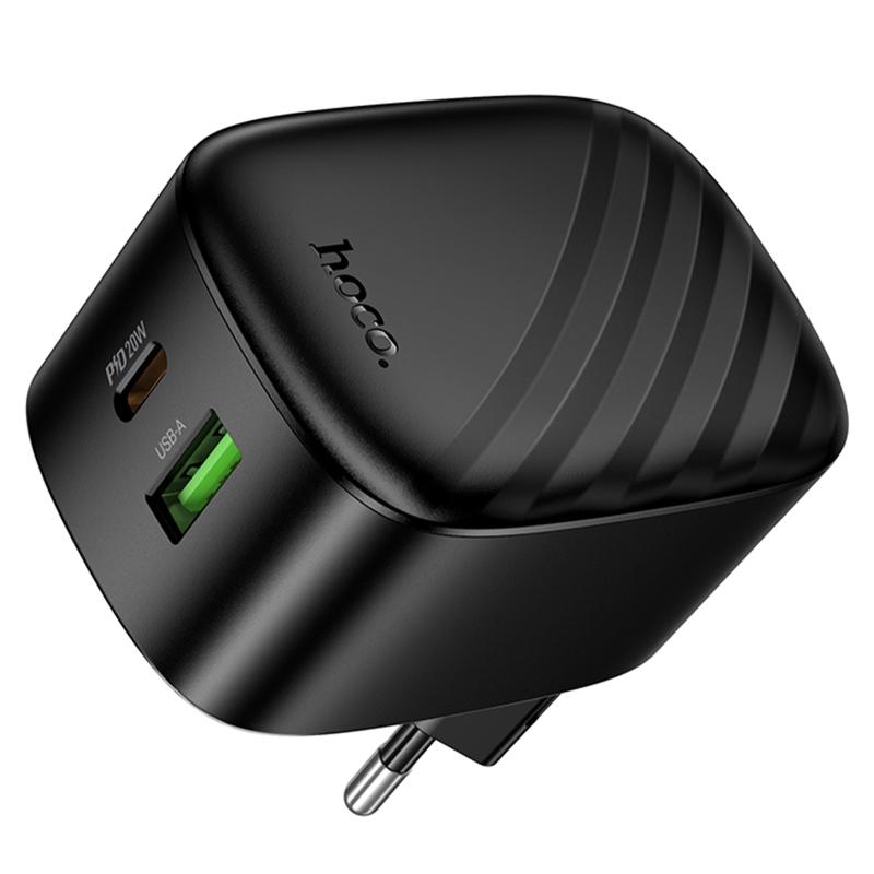 МЗП Hoco CS101A Folding PD20W+QC3.0 (1USB-A/1C) Black - Зображення 6