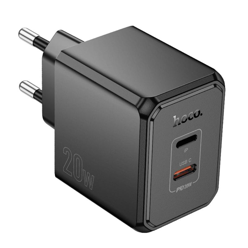 МЗП Hoco CS16A Wish PD20W (1USB-C/1L) Black - Зображення 2