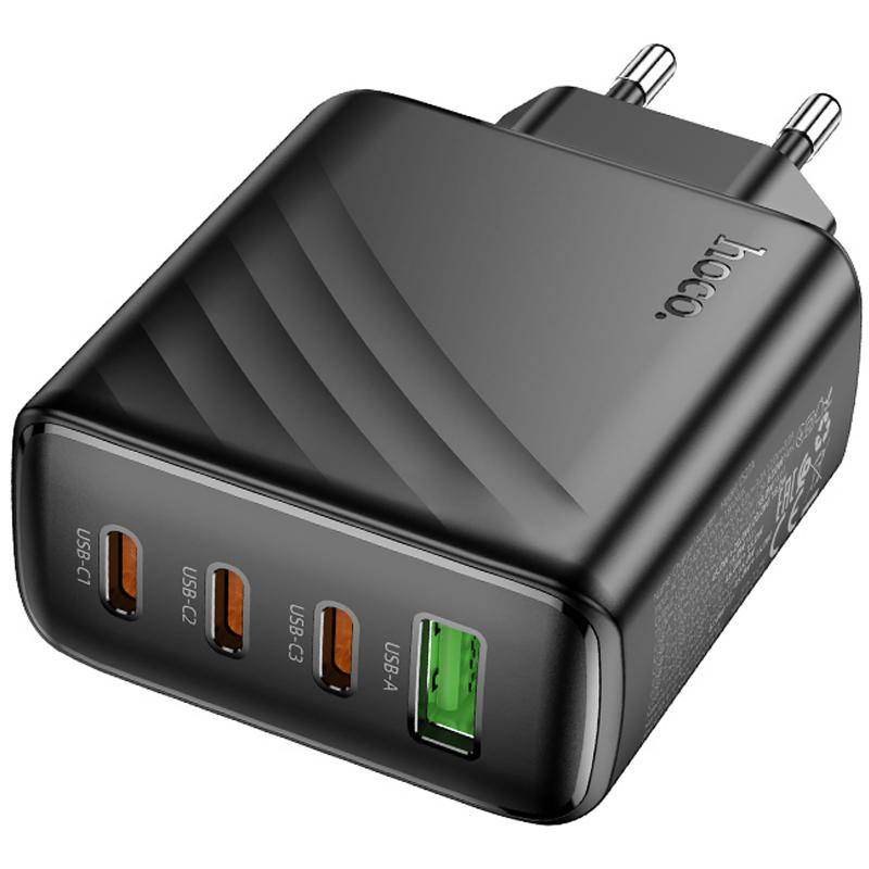 МЗП Hoco CS27A Supply PD67W+QC3.0 (1USB-A/3C) Black - Зображення 2
