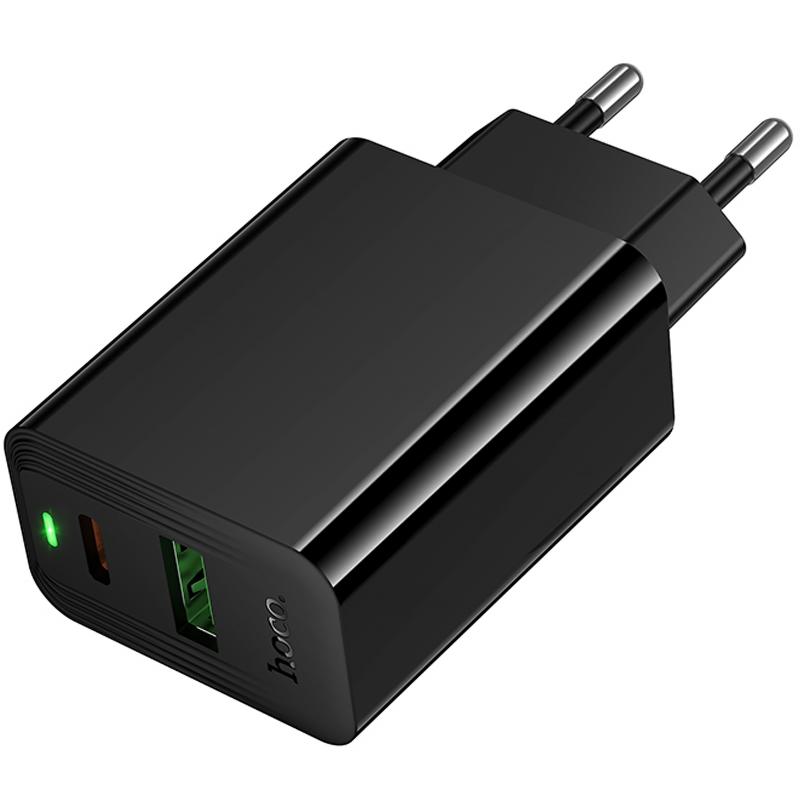 МЗП Hoco CS94A Leader PD20W+QC3.0 (1USB-A/1C) Black - Зображення 3