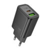 МЗП Hoco N61 Gentle PD20W+QC3.0 (1USB-A/1C) Black