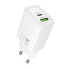 МЗП Hoco N61 Gentle PD20W+QC3.0 (1USB-A/1C) White