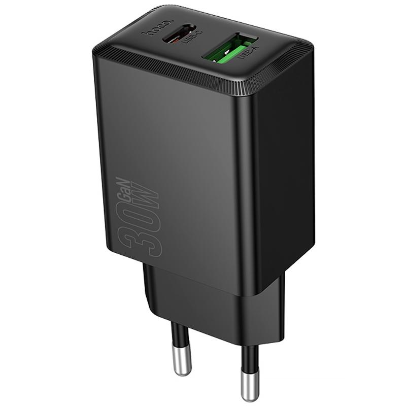 МЗП Hoco N71 Nuevo PD30W+QC3.0 (1USB-A/1C) Black - Зображення 4