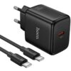 МЗП Hoco N83 Profit PD40W (1USB-C) + кабель Type-C to Type-C Black