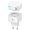 МЗП Usams US-CC202 GaN With Type-C Magnetic Retractable Cable Module XMF Ser. 35W (2USB-C) White