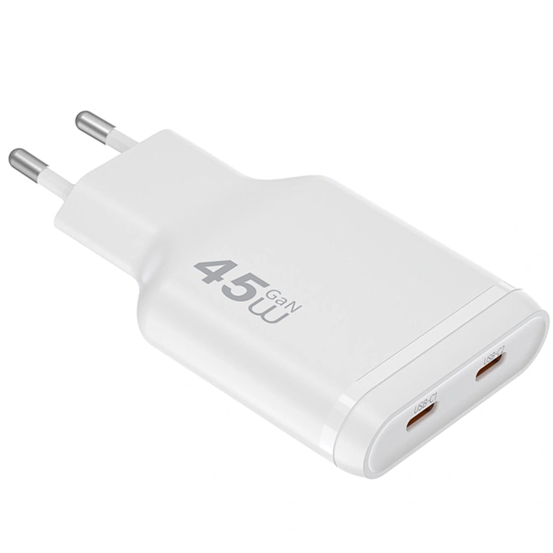 МЗП WIWU G034 Essen PD45W GaN (2USB-C) White - Зображення 2