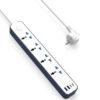 Подовжувач WIWU S007 Power Strip PD20W (2USB-A/2C/4xSocket) (2m) White